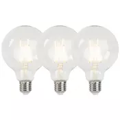 Set 3 dimljivih LED žarnic E27 G95 5W 470lm 2700K