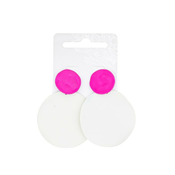 Minduše pop-art u belo-roze kombinaciji | Avanti | Ecobeauty