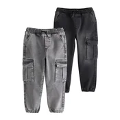Next Kavbojke siv denim/črn denim