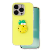 Onasi Tutti Frutti 2v1 silikonski ovitek za iPhone 16 Pro - rumen