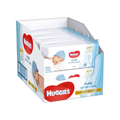 Mokri robčki Huggies Pure Extra Care, 8x56 kos