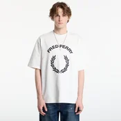 Majice FRED PERRY Tartan Applique T-shirt Snow White XL