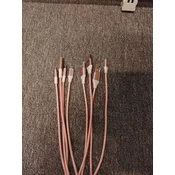 Omega OMEGA MICRO USB NA USB TKANINASTI PLETENI KABEL 2A 1M POLYBAG ROSE GOLD [44056]