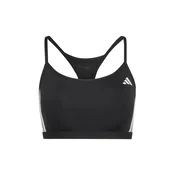 ADIDAS PERFORMANCE Športni nederček OPTIME ESSENTIALS črna/bela