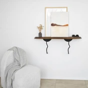 Hanah Home Zidna polica Lierre, 99x22 cm,Boje oraha