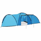 vidaXL Šator za kampiranje 650 x 240 x 190 cm za 8 osoba plavi