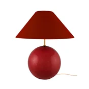 Globen Lighting namizna svetilka IRIS, temno rdeča, višina 39 cm - Dnevna soba/jedilnica - Vintage - Steklo