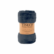 Tamnoplavi prekrivac od mikropliša za krevet za jednu osobu 150x200 cm Cosy - Tiseco Home Studio