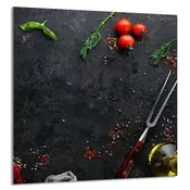 shumee STEKLENA PLOŠČA ZA KUHINJO 60x65 Skrilavec