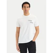 Calvin Klein Jeans Majica SS 30s EU LV04RG804G Bela Regular Fit