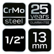 slomart NEO TOOLS udarna nasadna glava 1/2, 13 x 38mm, Cr-Mo