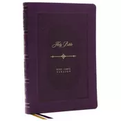 KJV Bible, Giant Print Thinline Bible, Vintage Series, Leathersoft, Purple, Red Letter, Comfort Print: King James Versio