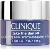 Clinique Take The Day Off™ Charcoal Detoxifying Cleansing Balm čistilni balzam za odstranjevanje ličil z aktivnim ogljem 30 ml