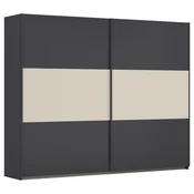 Rauch Möbel OMARA Z DRSNIMI VRATI, siva, barve aluminija, barve šampanjca