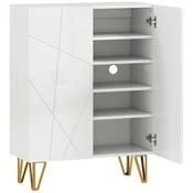 Homestar Omara za čevlje 2 vrata 3 nastavljive police 72x315x95 cm bela