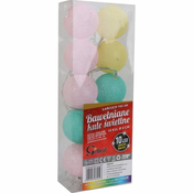 shumee Svetleče kroglice, 10 LED diod, 6 cm, na baterije, bombažne, večbarvne