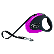 Flexi Povodac Collection M Tape 5m - Crno/Roze