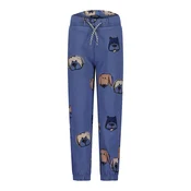 BLUE SEVEN Hlače moder denim/temno modra/svetlo rjava/svetlo siva