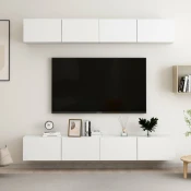 TV ormarici 4 kom bijeli 100 x 30 x 30 cm od konstruiranog drva