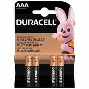 Duracell Baterija alkalna, AA, 1,5 V, blister 4 kom. - Mignon AAA B4