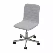 eoshop Pisarniški stol PALERMO K130, siv tekstil, vrtljiv, nastavljiva višina 36–45 cm