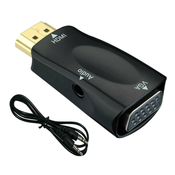 Adapter pretvarac iz HDMI u VGA + audio AUX kabel 2