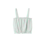 MANGO KIDS Top GUMYSET svetlo zelena / roza / bela