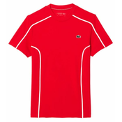 Muška majica Lacoste Ultra-Dry Pique Tennis T-Shirt - Crveni