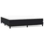 Vidaxl Box spring postelja brez vzmetnico črna 200x220 cm žamet