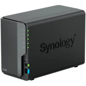 Synology DS225+, Tower, 2-bays 3.5 SATA HDD/SSD, CPU Inte Celeron J4125 4-core (4-thread) 2.0 GHz, burst up to 2.7 GHz, 2 GB DDR4 non-ECC (expandable up to 6 GB), 1xRJ-45 1GbE LAN, 1xRJ-45 2.5 GbE LAN, 2xUSB 3.2 Gen 1, 1.3 kg, 3yr warranty