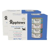 Applaws Fish Selection Konzerva za macke, izbor riba u temeljcu 48 x 70 g