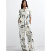 Desigual Bluza encijan / gorčica / črna / bela