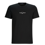 Fred Perry Majice kratkih rukava EMBROIDERED T-SHIRT Crna