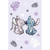 Ljubičasta deka za bebe od flisa 100x150 cm Lilo a Stitch Purple – Jerry Fabrics
