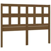 Vidaxl Posteljno vzglavje medeno rjavo 185,5x4x100 cm trdna borovina
