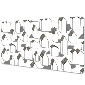 Decormat Podloga za pisalno mizo Modern houses 120x60 cm