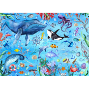 Enjoy - Puzzle Globoko modro morje - 1 000 kosov
