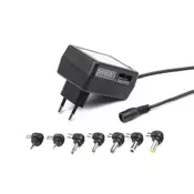 EG-MC-008 Gembird 12W Univerzalni AC-DC adapter 220V/12W na 3,4.5,5,6,7.5,9,12V 1A max