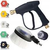 Rosfix ROSFIX SET PRIBOR ZA VISOKOTLAČNI ČISTILNIK JETKIT PRO QC-M22 – PIŠTOLA 300 BAR, 5X CURKA QC, ADAPTER M22-K, KRTAČA 1/4 QC, (5000036471)