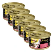 GimCat ShinyCat piletina + rak 6 x 70 g