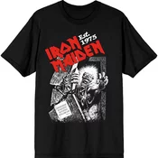 Iron Maiden Majica Est. 1975 No Prayer Grave Red Logo Unisex Black XL