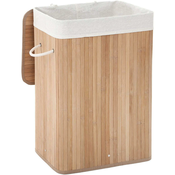 SONGMICS Laundry Hamper Bamboo 72L 40 x 30 x 60 cm Natural