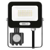 LED reflektor GLARO PIR 50 W, črni, IP54, 2000 lm, nevtralna bela