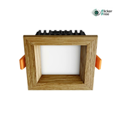 APLED - Ugradna LED SQUARE WOODLINE LED/3W/230V 3000K 9x9 cm masivni hrast