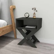 Hanah Home pomocni sto X Legs, 43 cm, antracit