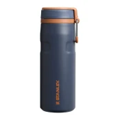 Temno modra termovka iz nerjavečega jekla 470 ml IceFlow™ Bottle Twist Flip Twilight – Stanley