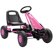 Homestar Otroški pedalni gokart 110x61x62 cm roza