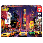 Puzzle Times Square, New York Neon Educa 1000 dijelova i Fix ljepilo