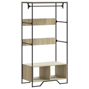 VIDAXL Garderobna omara sonoma hrast 90x50x180 cm inženirski les