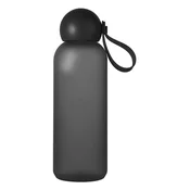 Črna steklenica za vodo za na pot iz reciklirane plastike 650 ml Tom – Sagaform